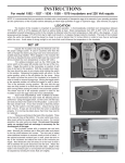 Cabinet Model Instructions