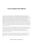 Forex Cantata III User Manual
