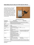 C-002 and C-003 Radio Modem and Base Station User Manual