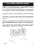 Rocking Cradle (0413) - Assembly and Operation Manual Berceau