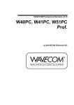 W40PC, W41PC and W41USB User Manual