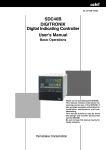 SDC40B DIGITRONIK Digital Indicating Controller User`s Manual