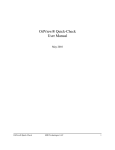 OilView® Quick-Check User Manual