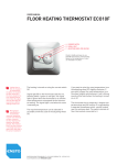 User manual of floor heating thermostat ECO10F
