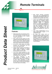 Repeat Panel Mx4010-Mx4020 Remote Terminals