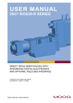 User Manual D637-R/D639-R Series Servo Valves