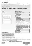 Remote controller USER`S MANUAL