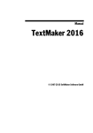 Manual TextMaker 2016