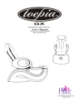Toepia GX Spa Manual - Meridian Pedicure Spas