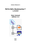 Pdf & DjVu Bookmarker v.4.0.0 User Manual v.3.2.3