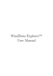 WindData Explorer™ User Manual