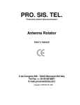 Prosistel Rotator User`s Manual for B controller box