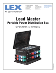 160-400 Amp Load Master Manual