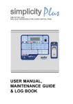 USER MANUAL, MAINTENANCE GUIDE & LOG BOOK