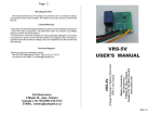 VRS-5V USER`S MANUAL