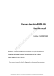Human Laminin ELISA Kit User Manual Catalog