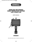 WIRELESS RECORDING VIDEO INSPECTION SYSTEM with 5