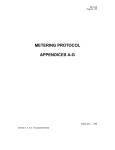 METERING PROTOCOL APPENDICES A-G