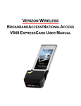 V640 EXPRESSCARD USER MANUAL