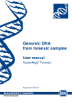 Genomic DNA from forensic samples User manual