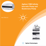 Agilent 1260 Infinity Isocratic Pump and Quaternary Pump
