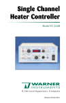Single Channel Heater Controller User`s Manual