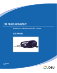 JDSU: User Manual - FBP Probe Microscope