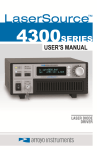 4300 Series LaserSource User`s Manual