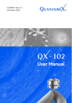 QX - 102 User Manual issue 3.1