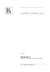 Kramer TBUS-201xl-US-6 Manual