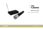 TWS One Vocal UHF wireless system user manual