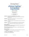 Instruction Manual - Christmas Tree Light Controller & Traffic Signal