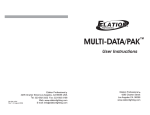 Multi-Data/Pak User Manual