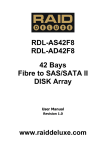 RDL-AS42F8 RDL-AD42F8 42 Bays Fibre to SAS