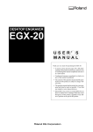 User`s Manual, EGX-20