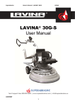 LAVINA® 30G-S User Manual - Polished Concrete Solutions