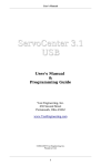 ServoCenter 3.1 USB Manual