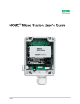 HOBO Micro Station User`s Guide
