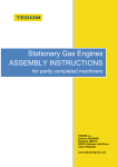 Assembly instructions - Stationary Gas Engines