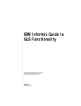 IBM Informix Guide to GLS Functionality, Version 9.3/8.3