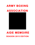 army boxing army boxing association association aide memoire