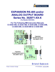 EXPANSION RS-485 and/or ANALOG OUTPUT BOARD Series No