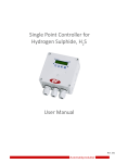 User Manual - Single Point Controller, Hydrogen Sulphide,H