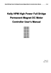 Kelly HPM Controllers User Manual