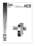HCS installation manual - Moore Industries International