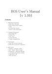 BOS User`s Manual [v 1.00]