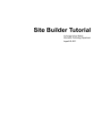 Site Builder Tutorial - Anchorage School District