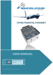 User Manual - Pedestal Ethernet - Ed03