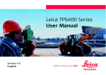 Leica TPS400 Series User Manual