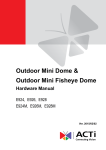 Outdoor Mini Dome & Outdoor Mini Fisheye Dome Hardware Manual